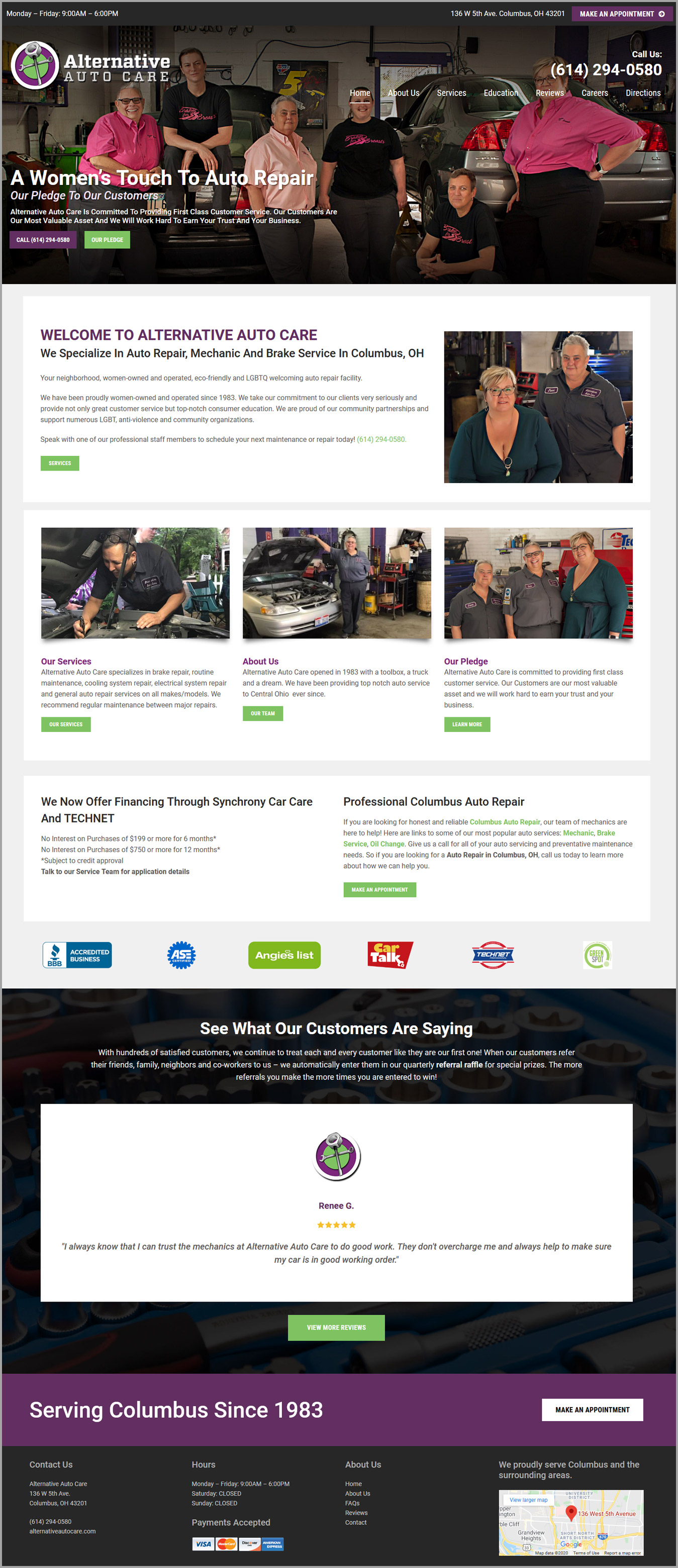 Alternative Auto Care – CW Taylor Marketing | SEO & Websites for Auto