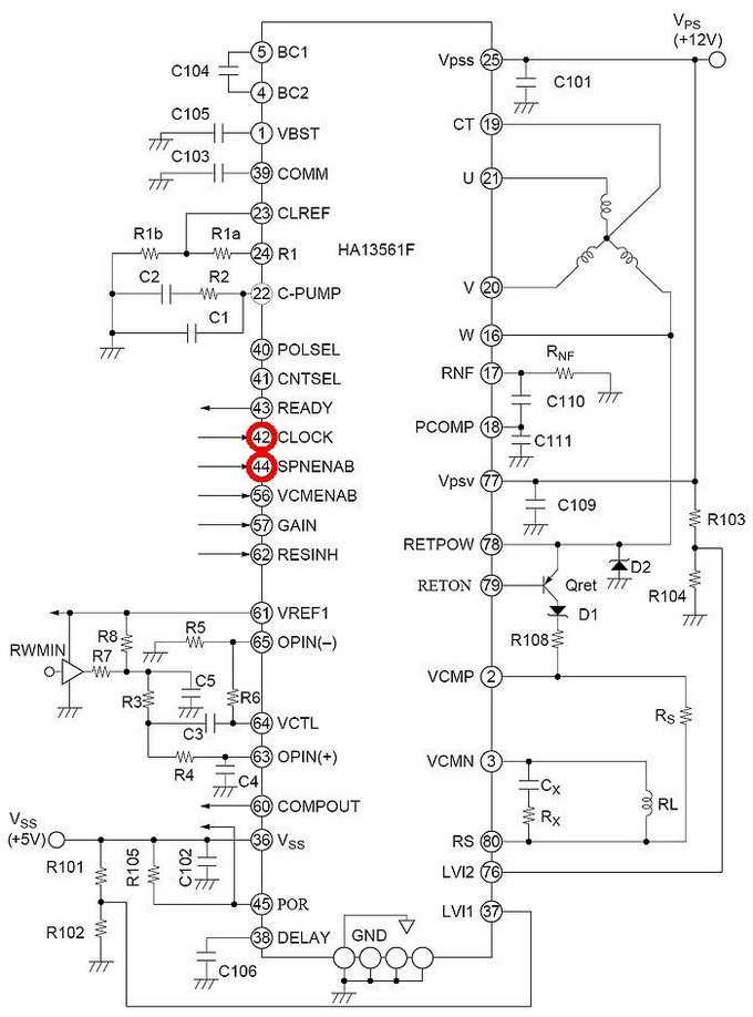 Lb11880 схема подключения двигателя с регулировкой