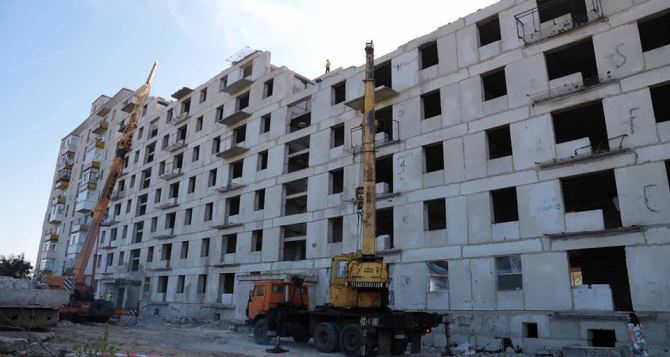 В Луганской области продолжается строительство жилья для переселенцев