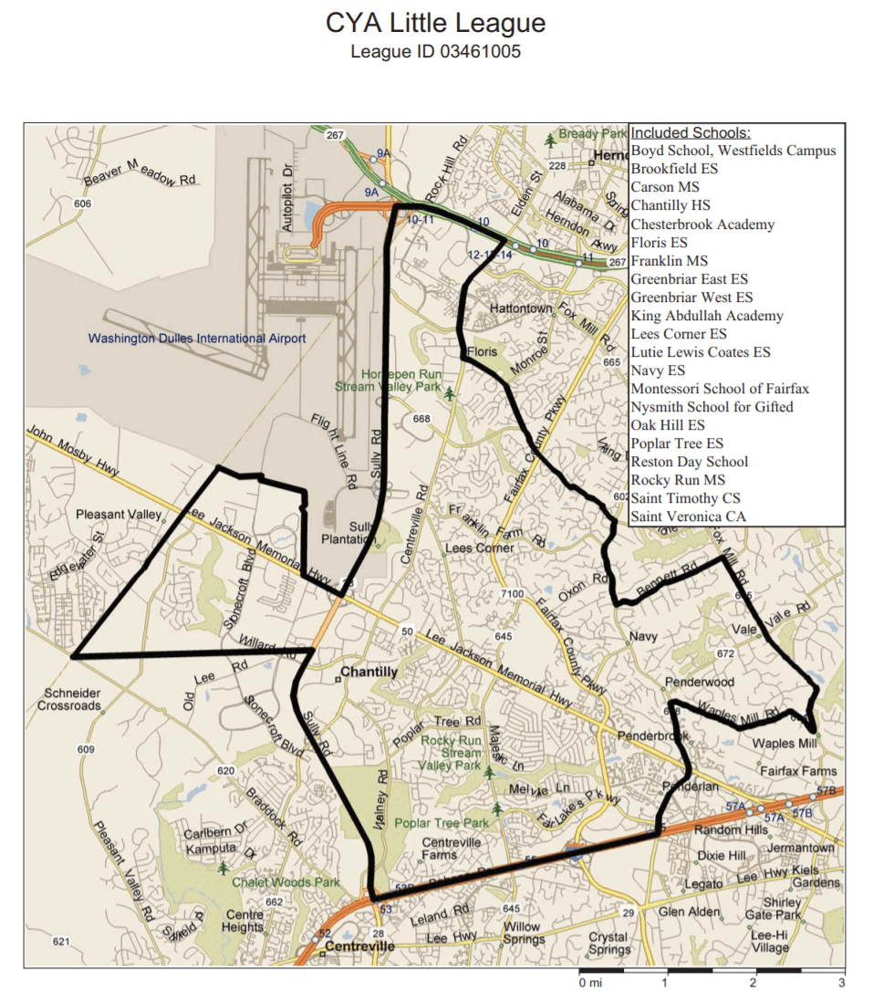 Chantilly Youth Association Baseball Home