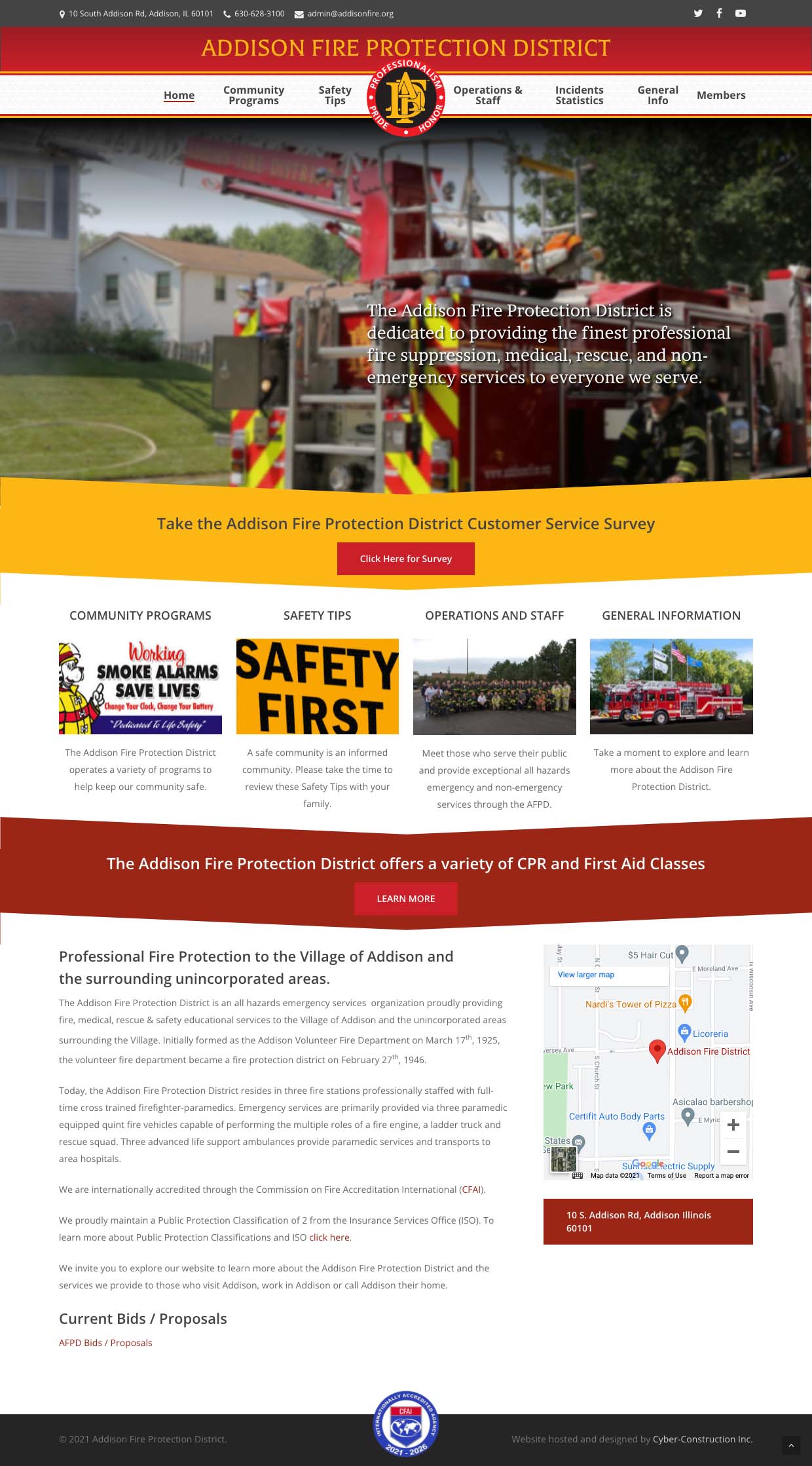 Addison Fire Protection District CyberConstruction, Inc.