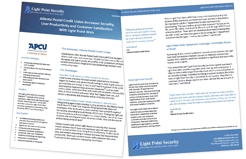 Atlanta Postal Credit Union Customer Case Study CyberEdge Group