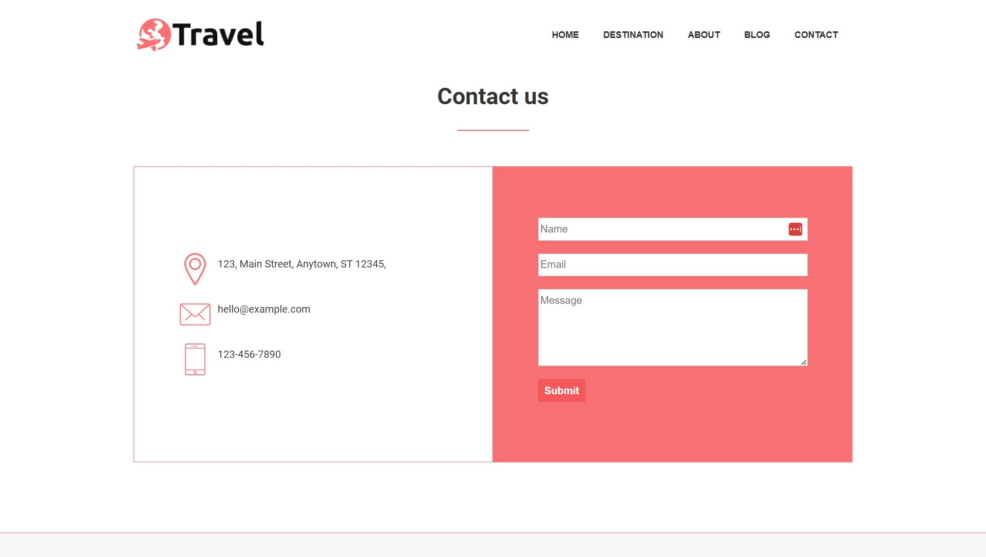 Travel Agency WordPress site Template