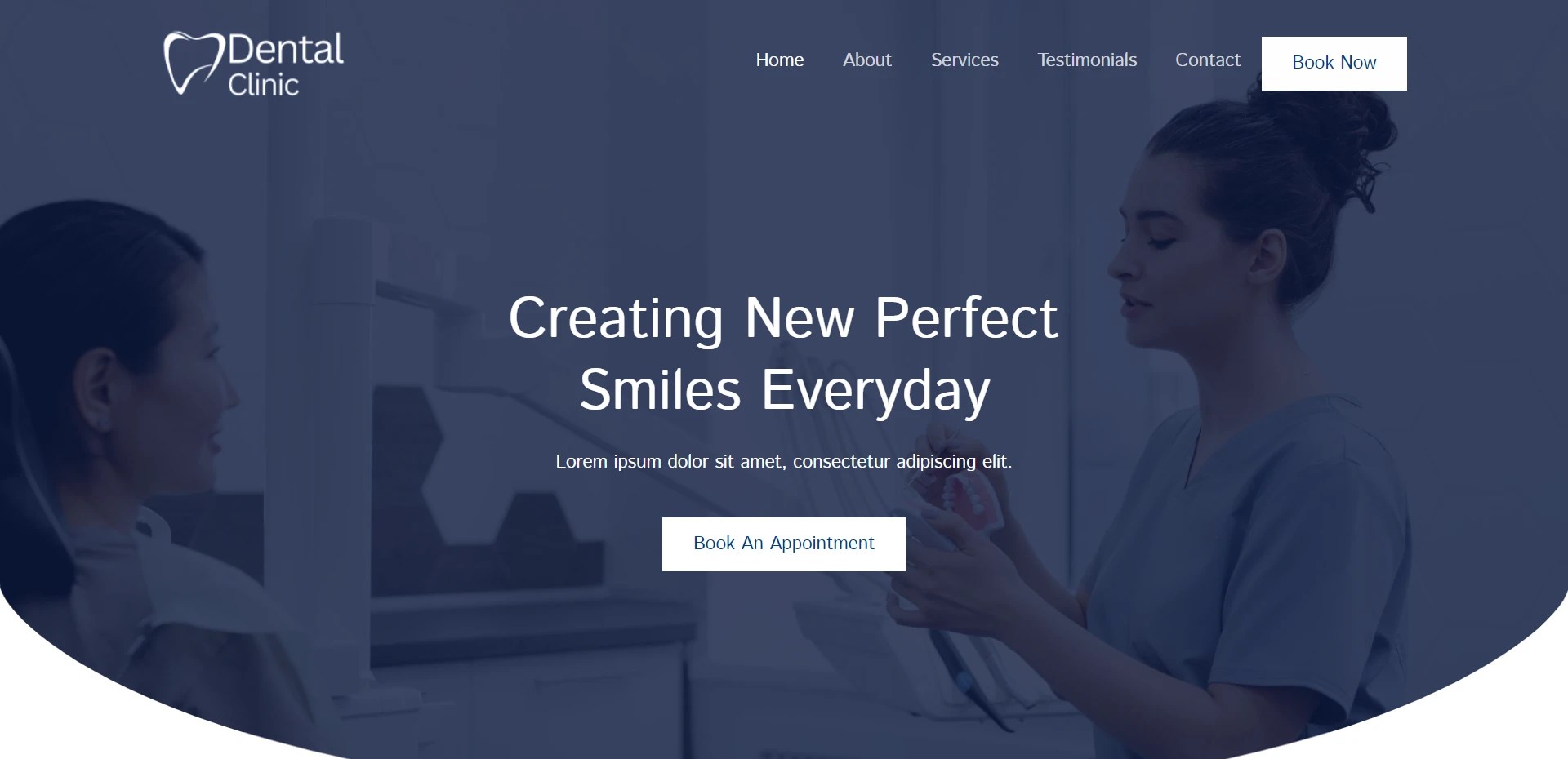 Dental Clinic WordPress site Template