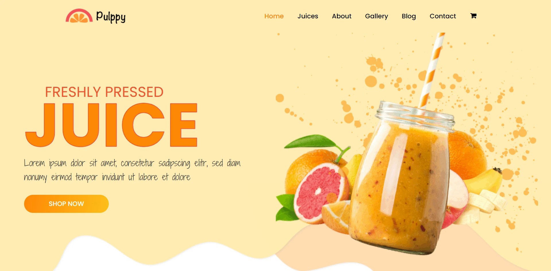 Juice Shop WordPress site Template