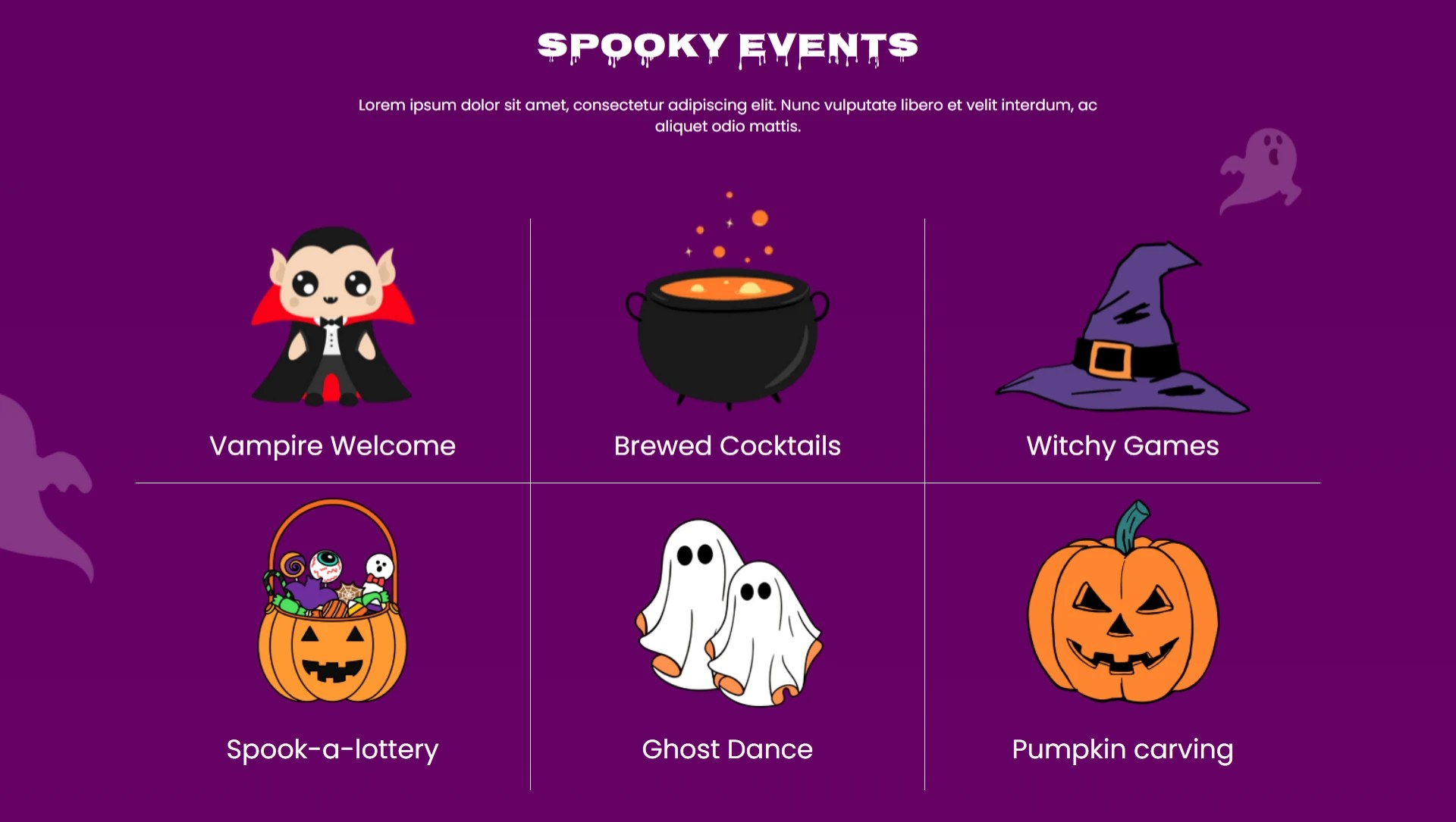Halloween WordPress site Template