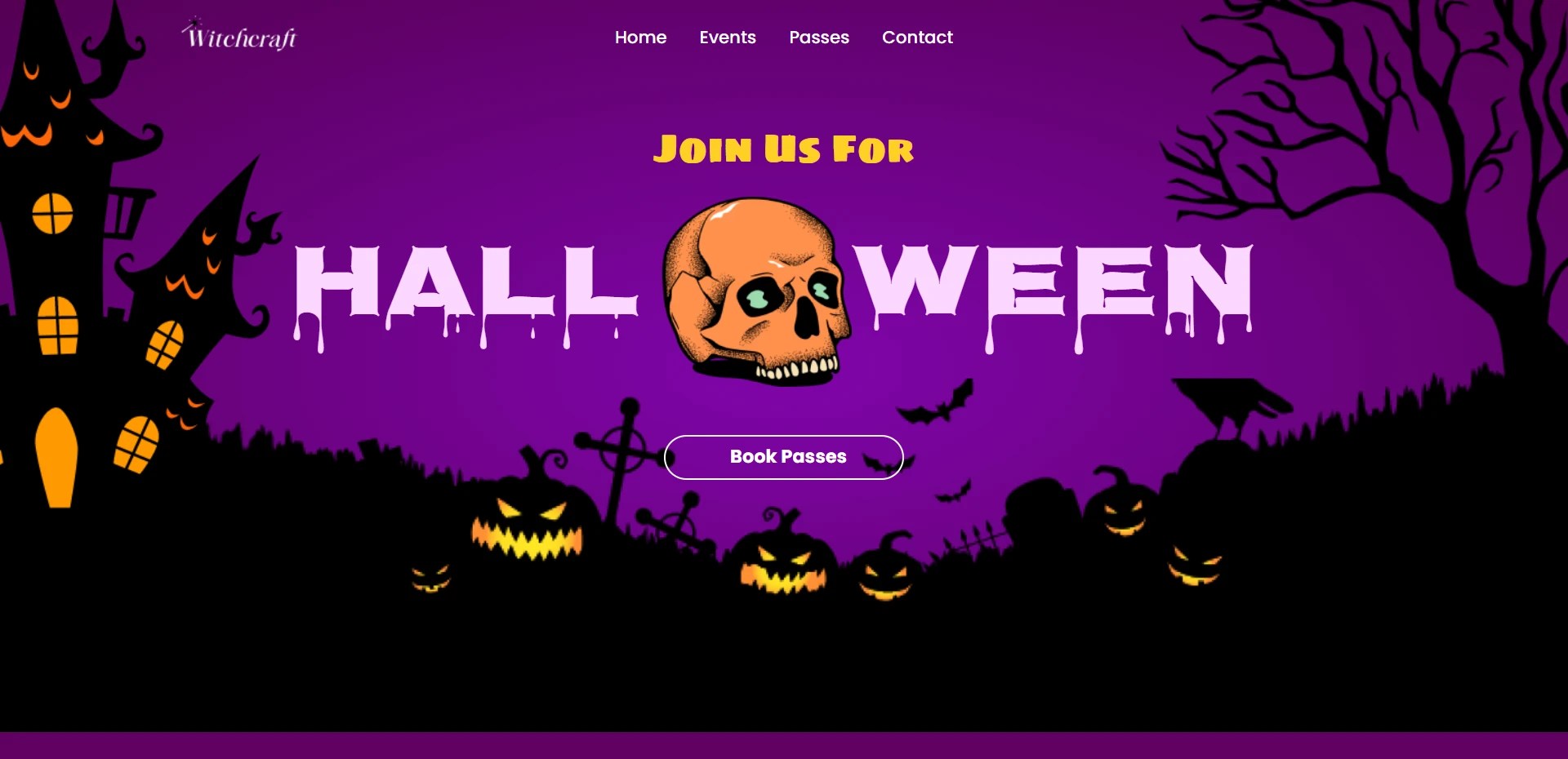 Halloween WordPress site Template