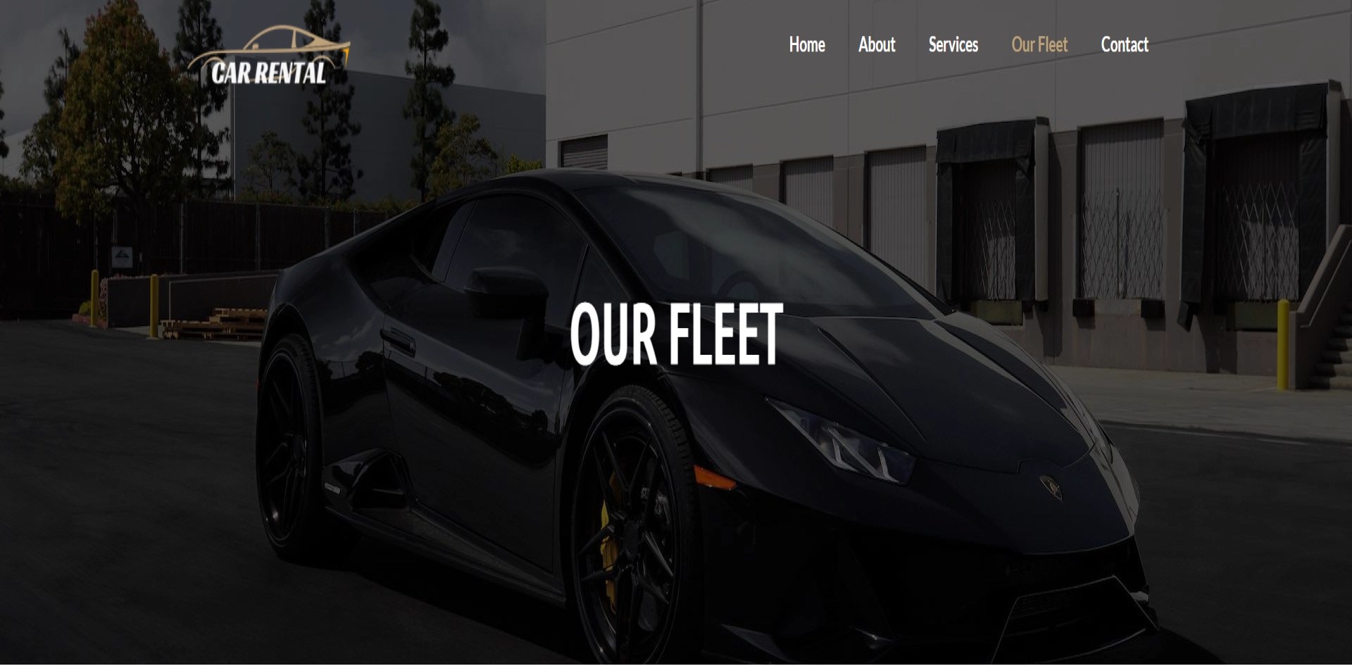 Car Rental WordPress site Template