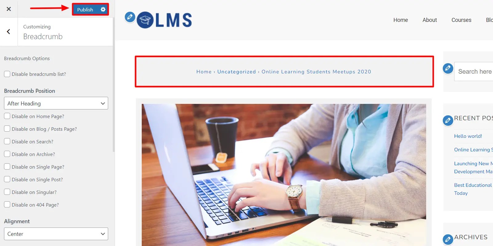 How to Add Breadcrumbs Using Responsive Theme? CyberChimps