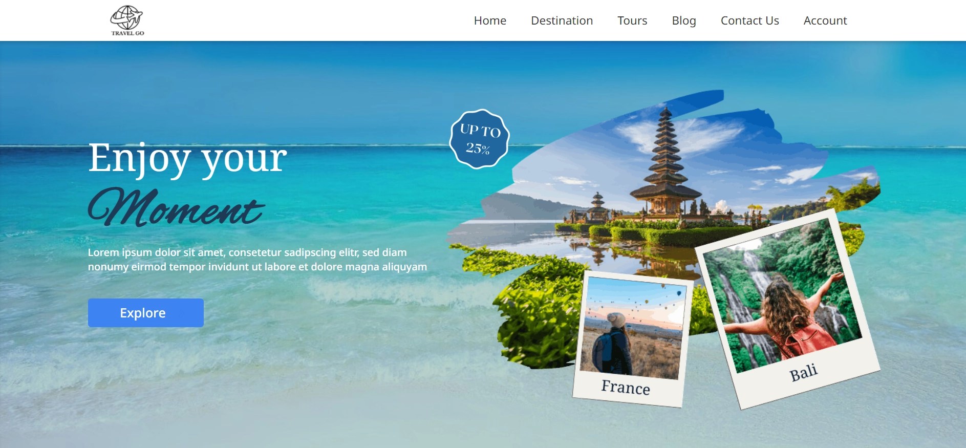 Travel Booking WordPress site Template