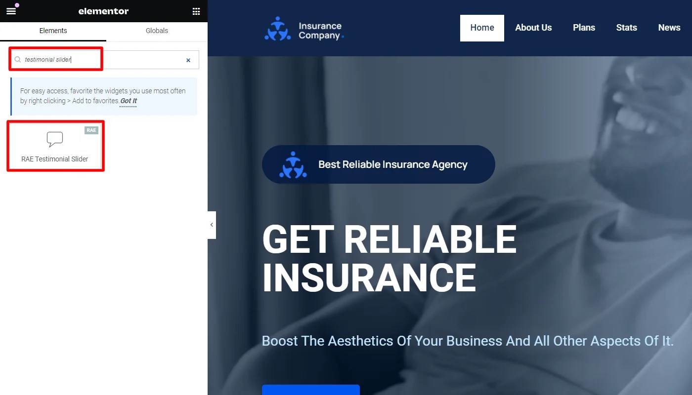How to Add Testimonial Slider To Your Elementor site
