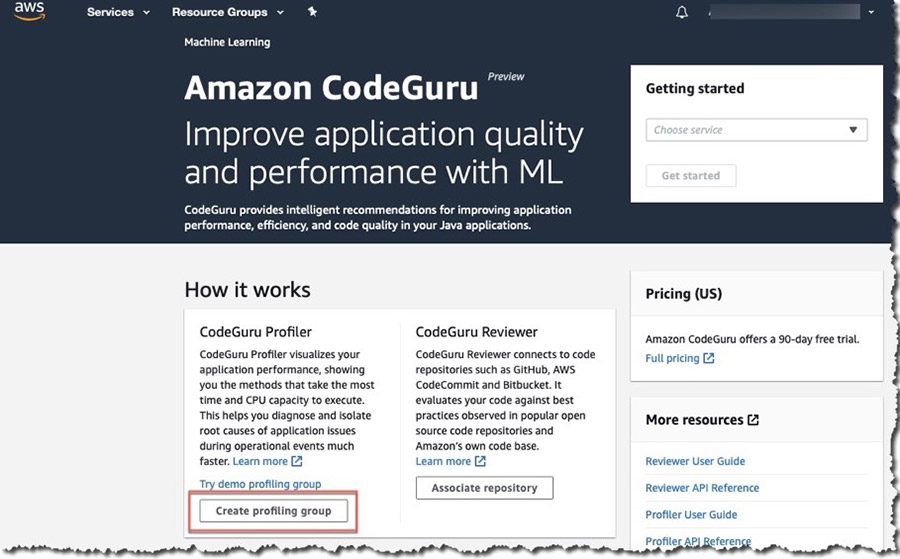Simplifying application onboarding with Amazon CodeGuru Profiler