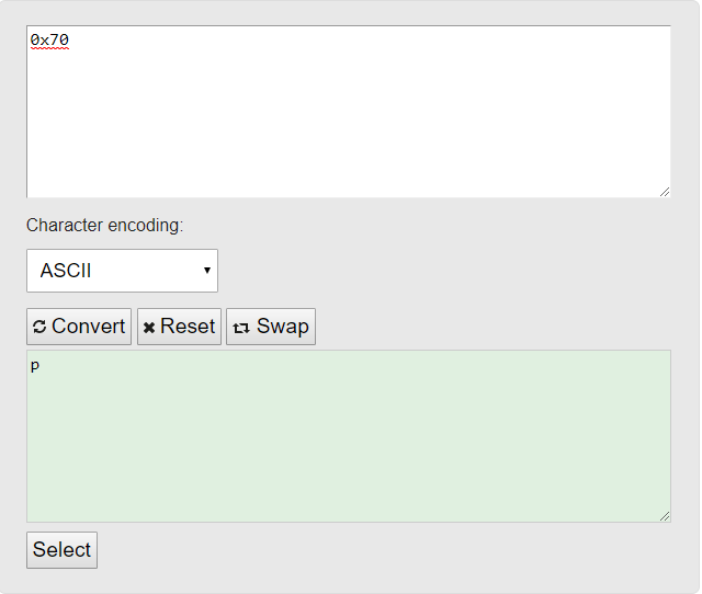 Hex To Ascii Converter Rapidtables