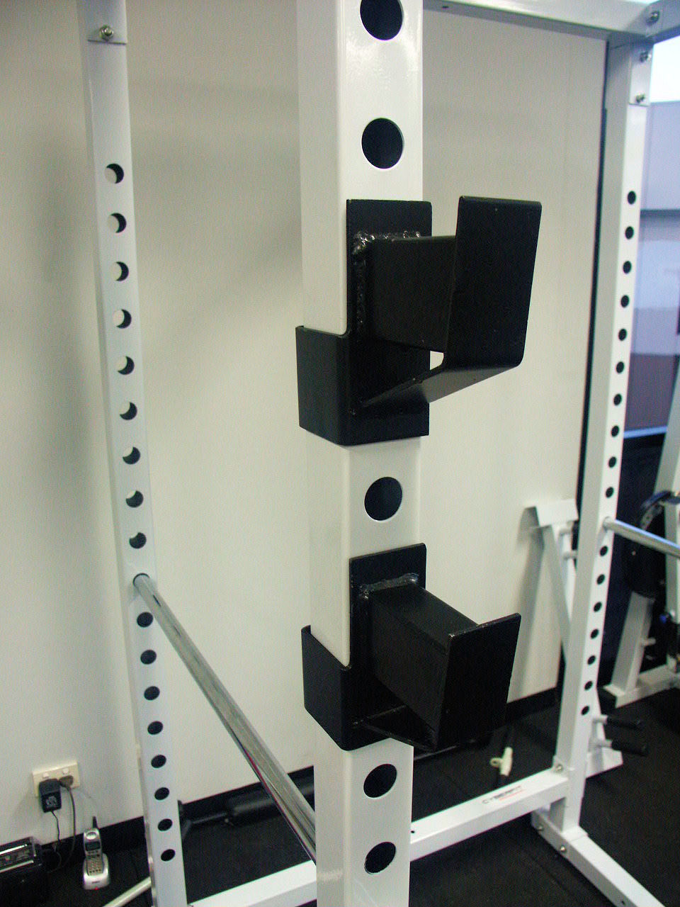 POWER SQUAT RACK CAGE + 140KG OLYMPIC WEIGHT SET + ADJUSTABLE FLAT