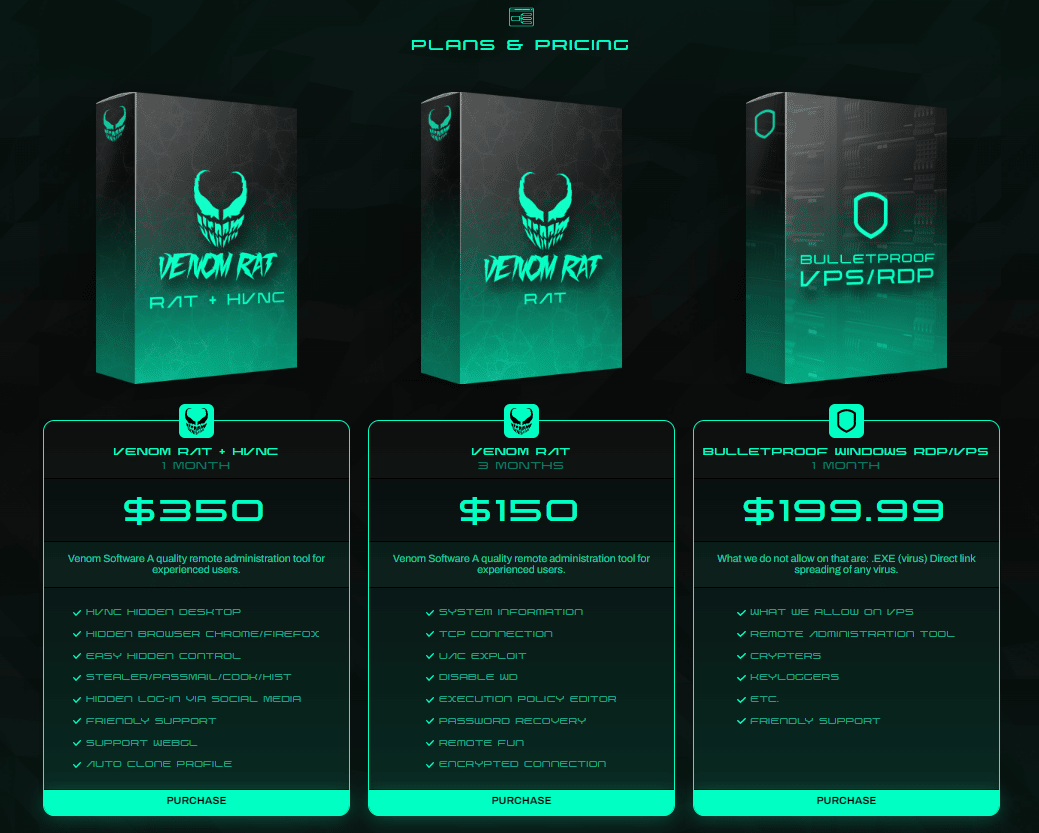 Venom ControlRAT With a Sting