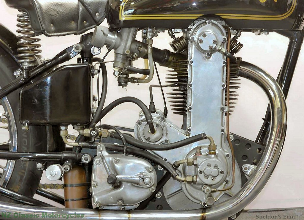1936 AJS R10 OHC 500cc Engine, RHS