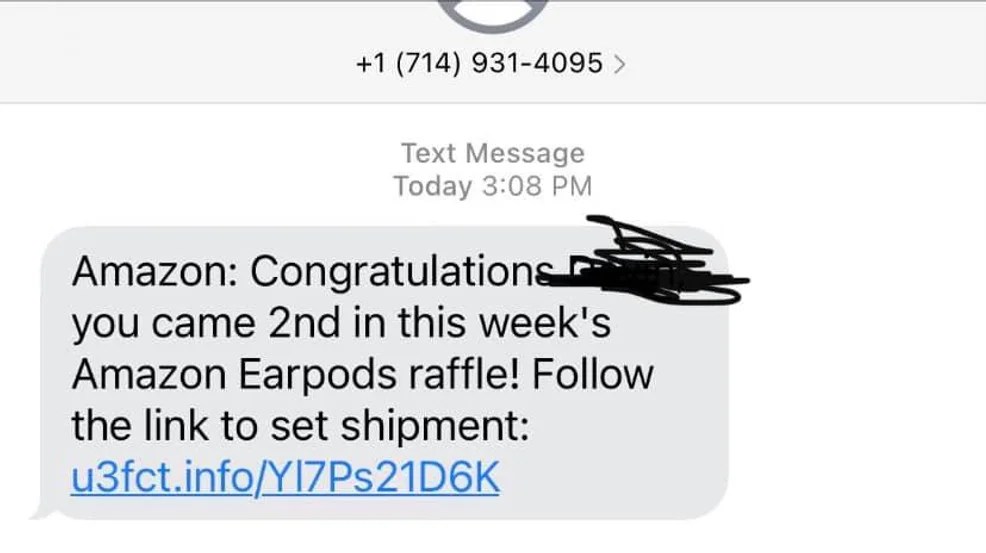 Amazon raffle scam text {April} Check The Reviews Now! Cyber Sectors