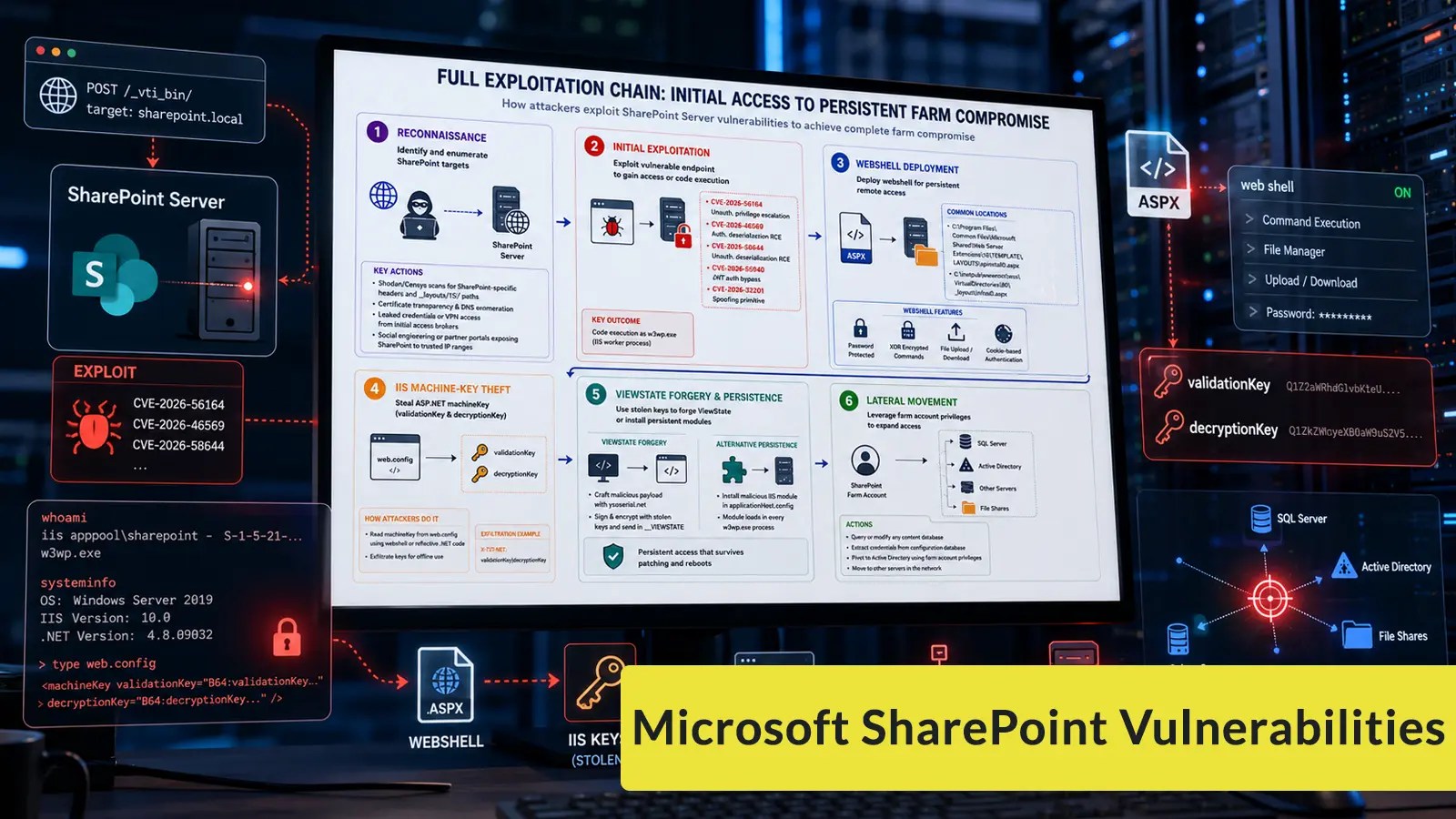Exploited Microsoft SharePoint Flaws Risk RCE and Data Breaches