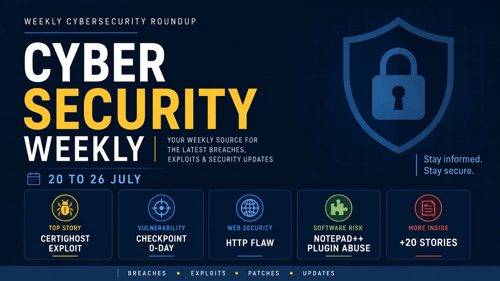 Cybersecurity: Key Exploits and Vulnerabilities of the Week
