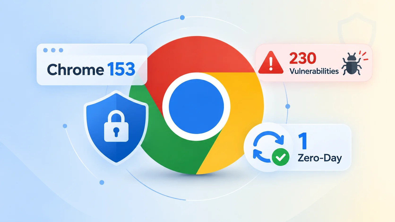 Chrome 153 Updates Address 230 Security Flaws, Including Critical 0-Day