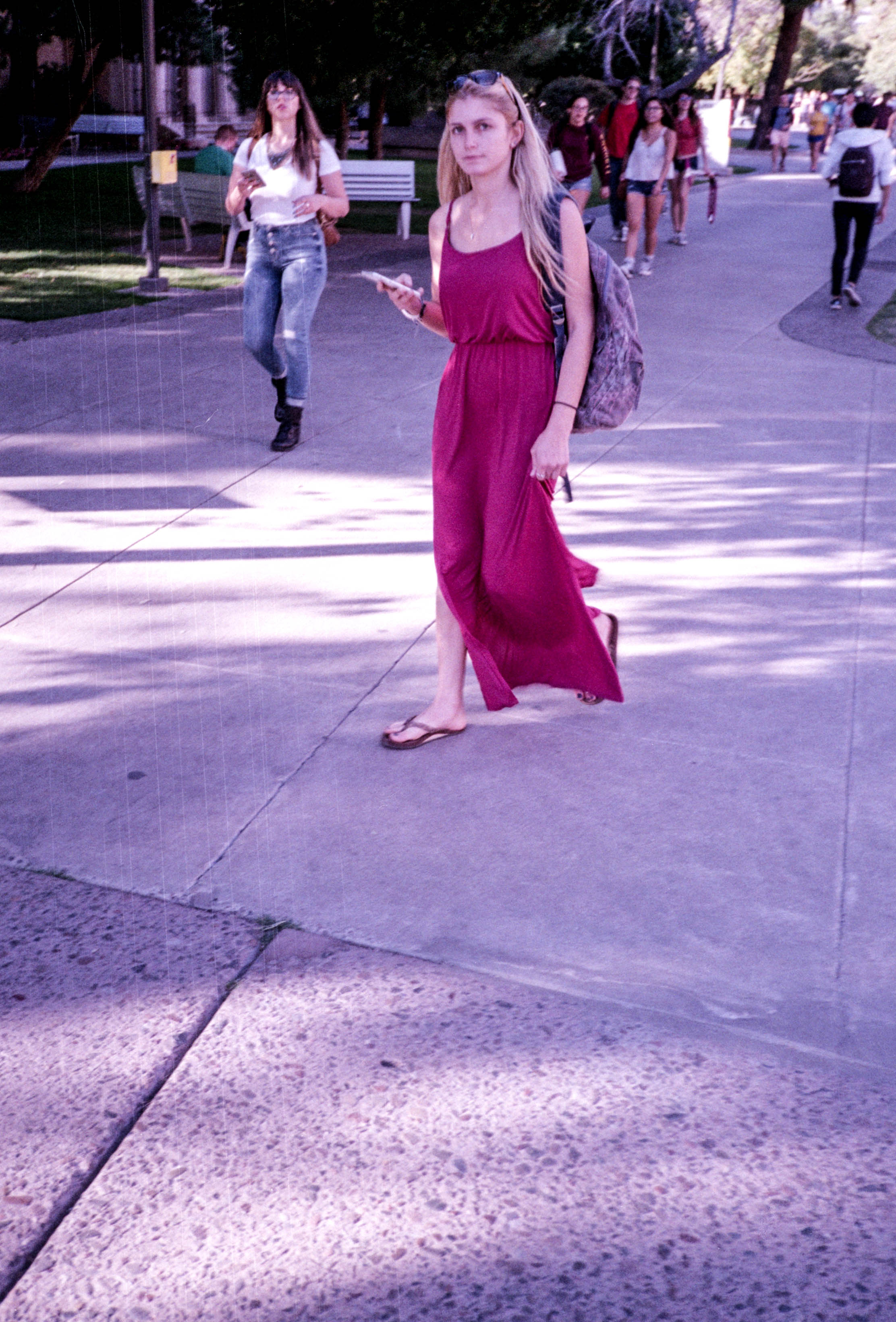 Woman in Red Photography by CyberShutterbug