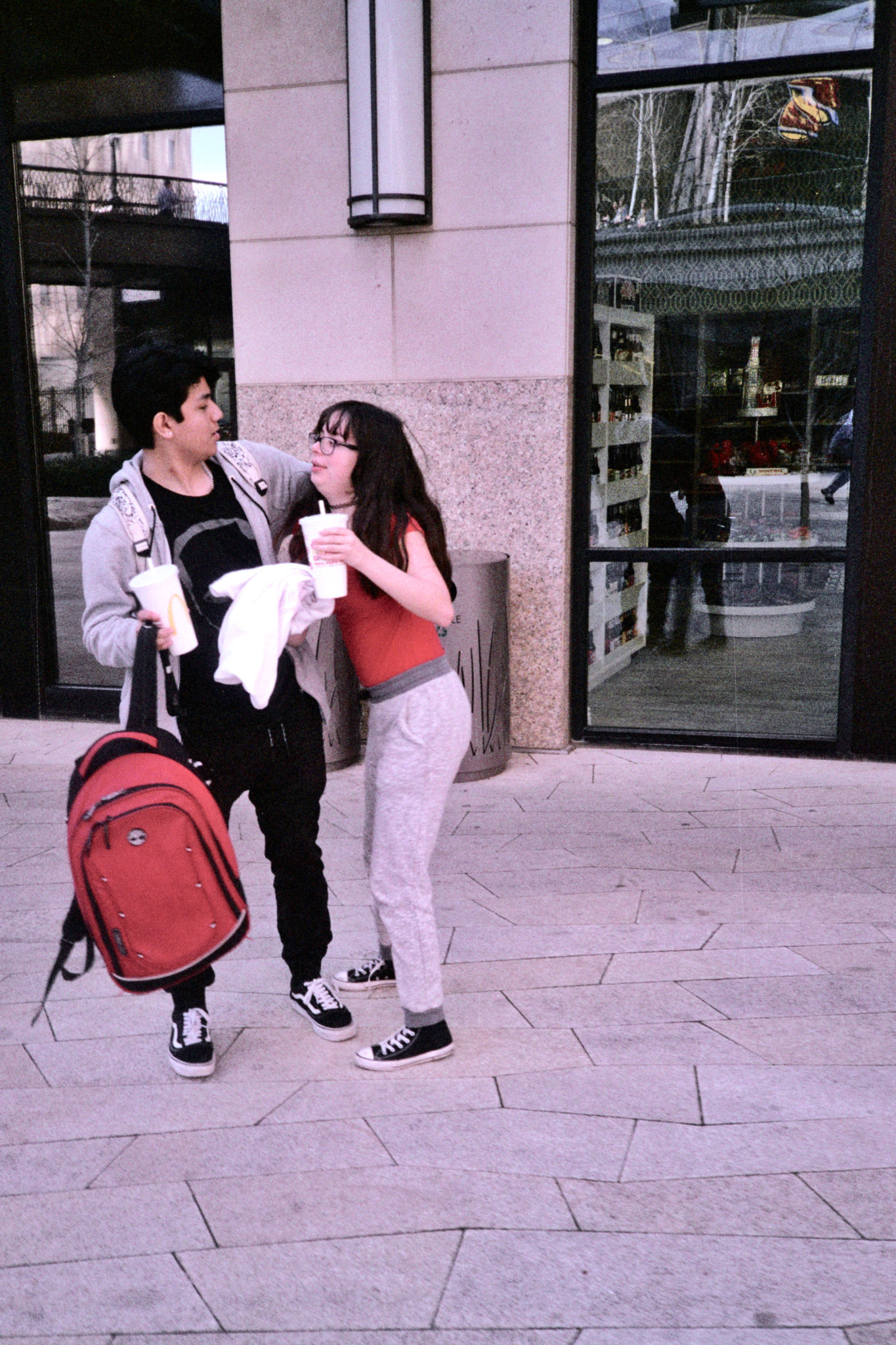 Whose Red Backpack? Photography by CyberShutterbug