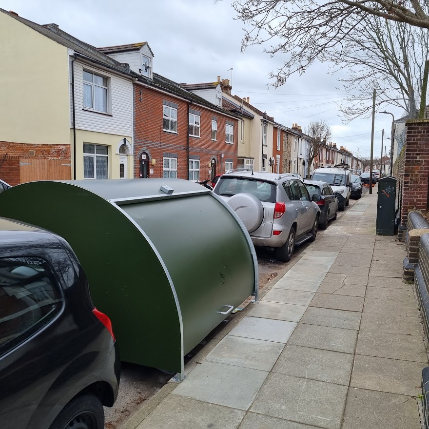 PO2 7PU Binsteed Road, Portsmouth Cycle Parking