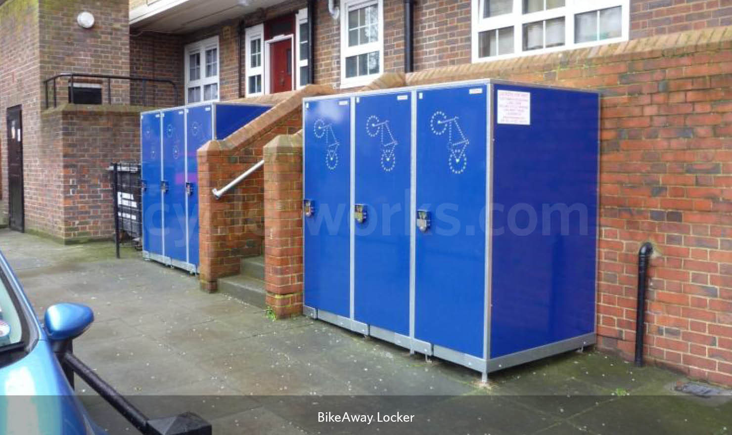 BikeAway Locker Galvanised Steel Bicycle Lockers Bike Storage