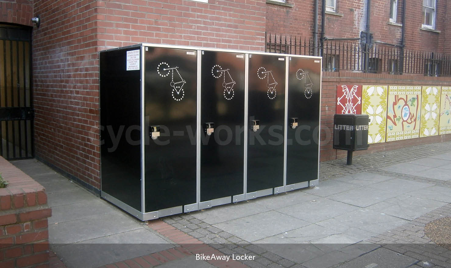 BikeAway Locker Galvanised Steel Bicycle Lockers Bike Storage