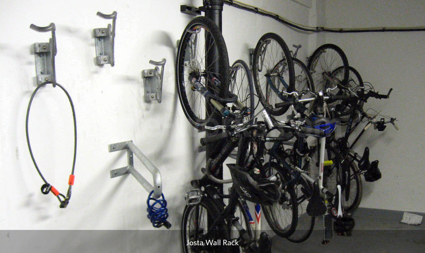 Josta® Wall Rack Wallmounted bicycle rack Clever bike storage