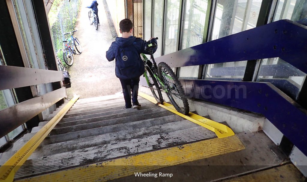 Wheeling Ramps Make stairs accessible to cyclists Bike Ramps