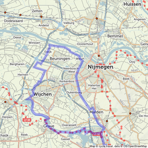 Bike map Cycle route planner cycle.travel