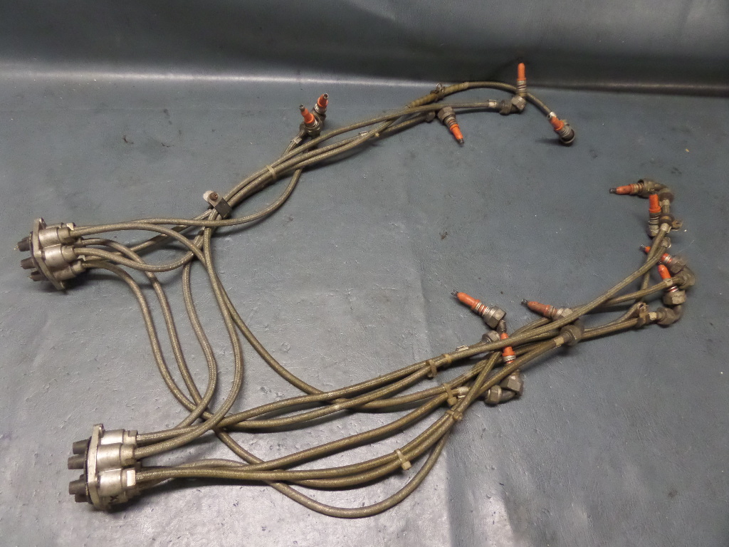 CONTINENTAL IO470L AIRCRAFT ENGINE BENDIX HARNESS PAIR BEECH