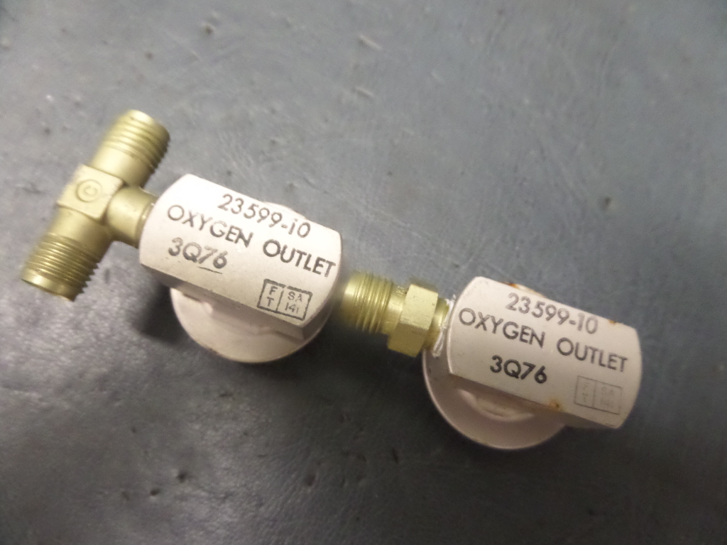 HOMEBUILT EXPERIMENTAL AIRCRAFT PIPER O2 OXYGEN PORT FITTINGS 3Q76