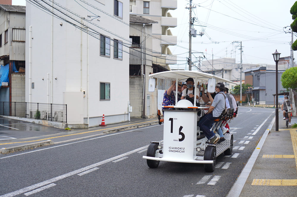 地ビール×自転車も楽しめる！尾道の16人乗り自転車 「ICHIROKU ONOMICHI（イチロクオノミチ）」 cycle（サイクル