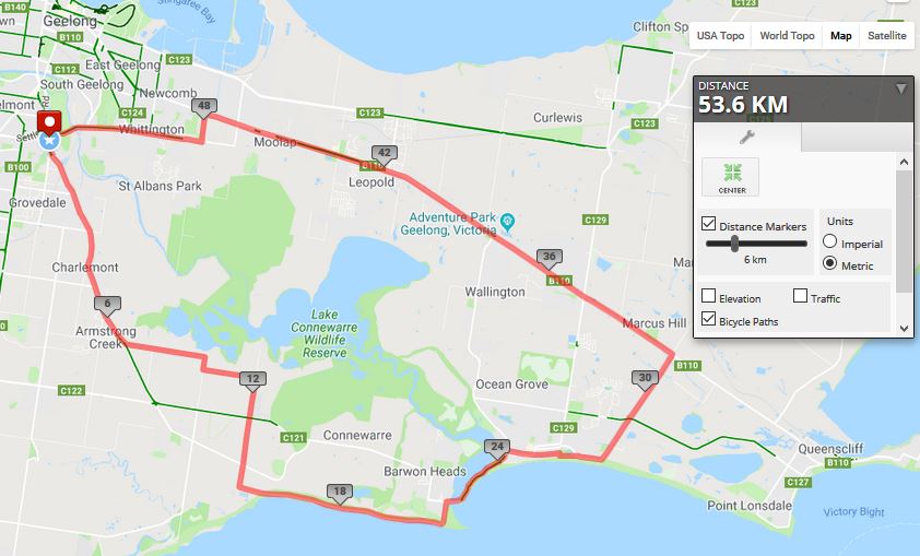 On Ya Bike! Ride 4 Barwon Heads & Ocean Grove Wednesday, 24th