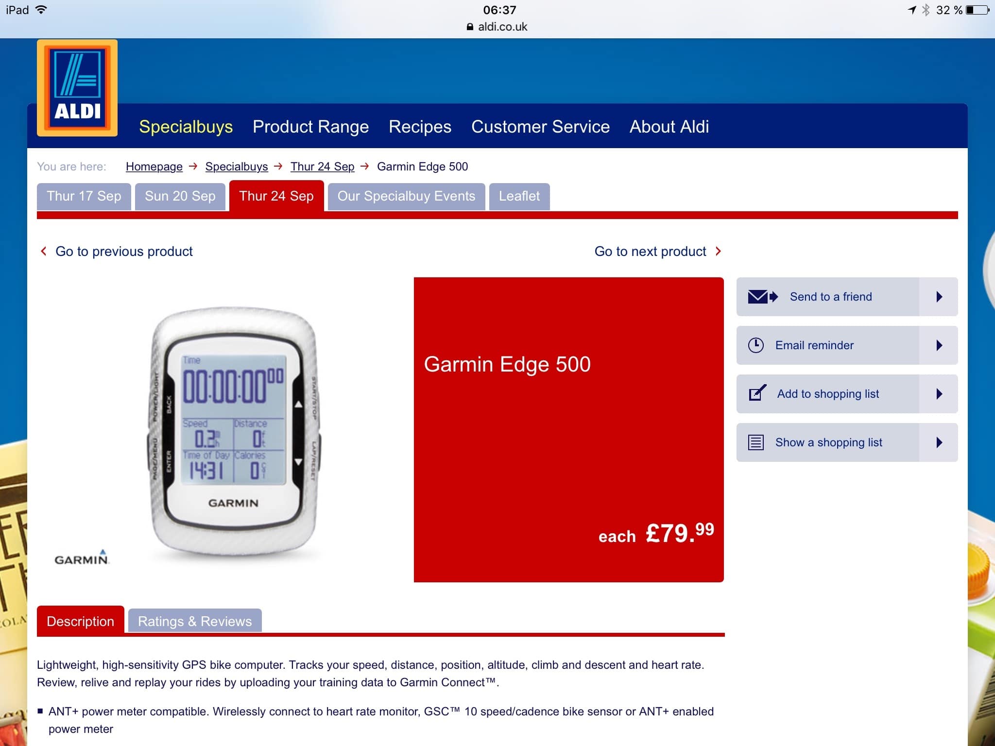 Garmin Edge 500 für unter 110 EUR ! CyclingClaude