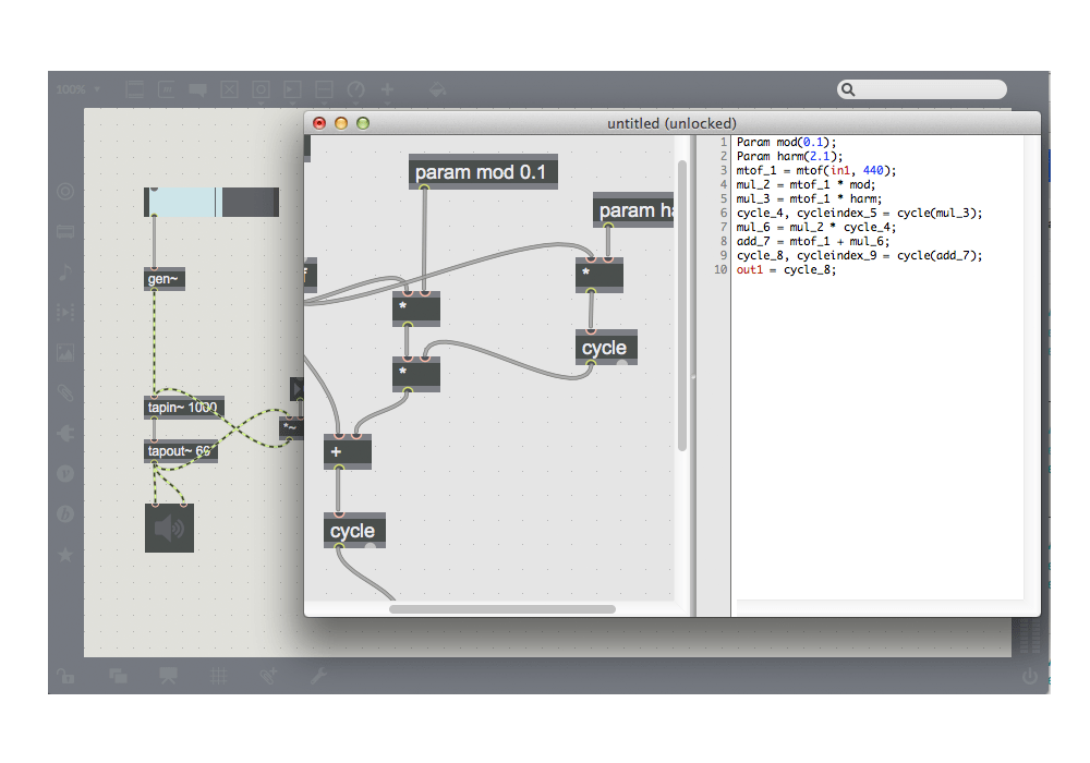 Max is a visual programming language for media. Cycling ’74