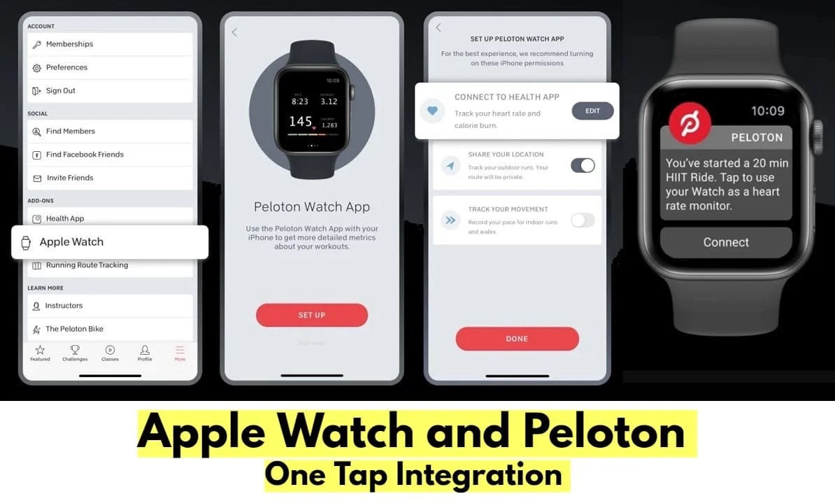 Connect Apple Watch to Peloton with One Tap, New Feature! Cycling Inspire
