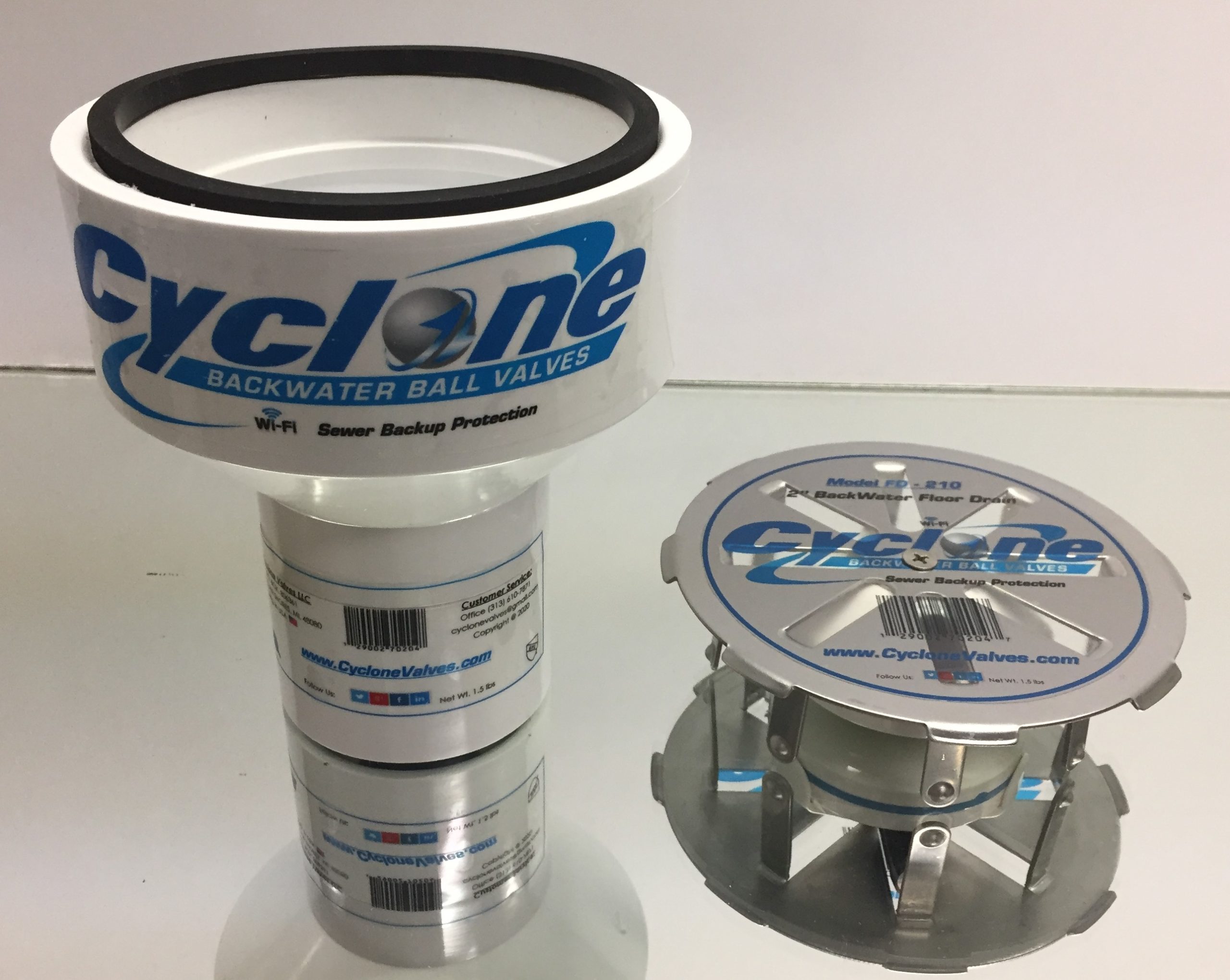 2″or 3" WiFi Backwater Ball Valve with Floor Drain MODEL FD410