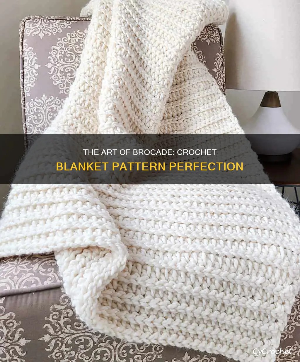 The Art Of Brocade Crochet Blanket Pattern Perfection CyCrochet