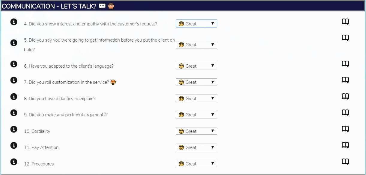 Call center Quality Assurance Scorecard Template for Customer Service