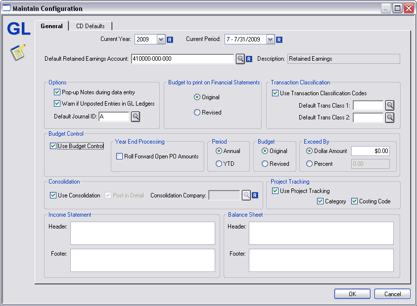 General Ledger Software CYMA