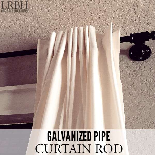 DIY Galvanized Pipe Curtain Rod CYPRESS & SIENNA