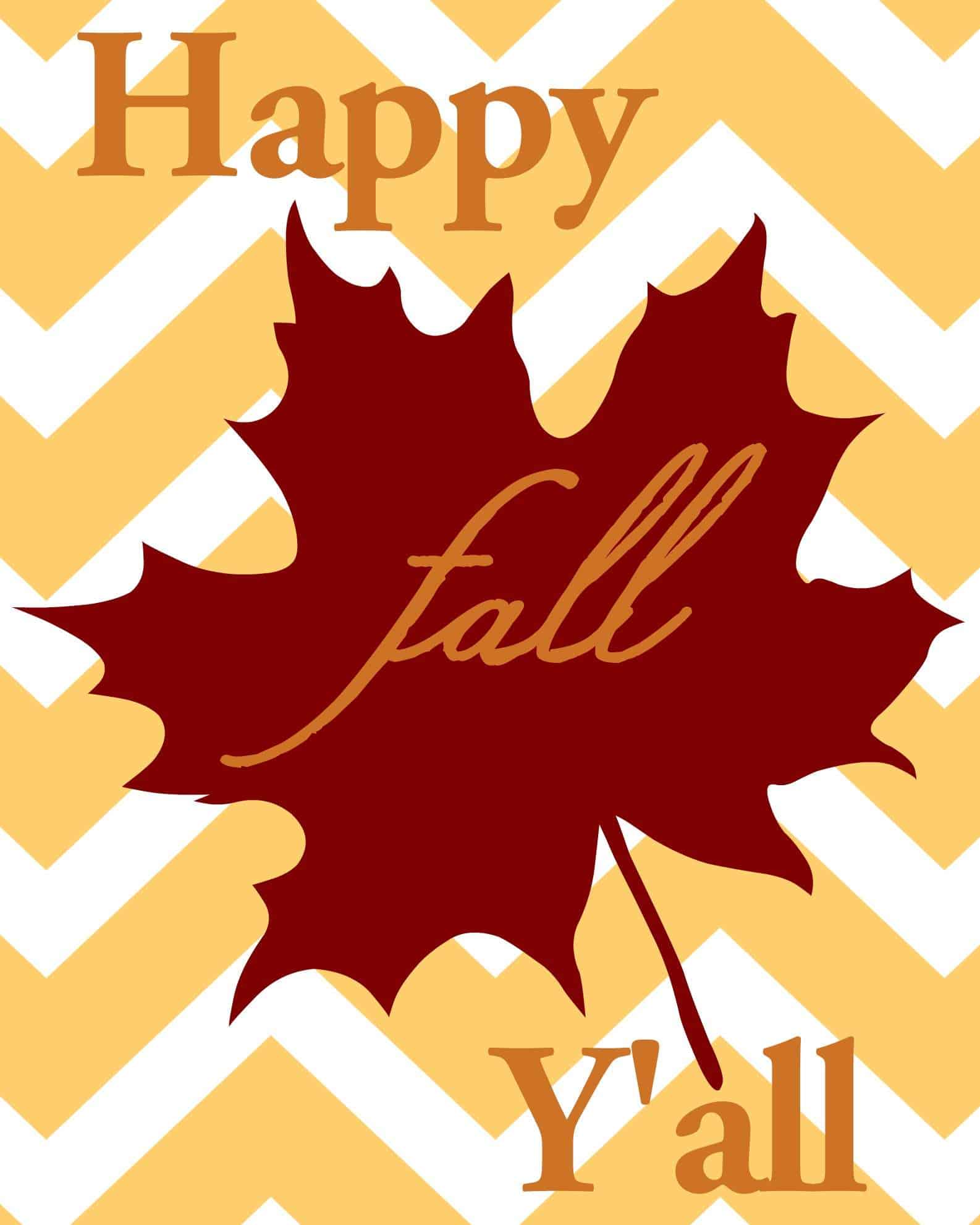 Happy Fall Printable