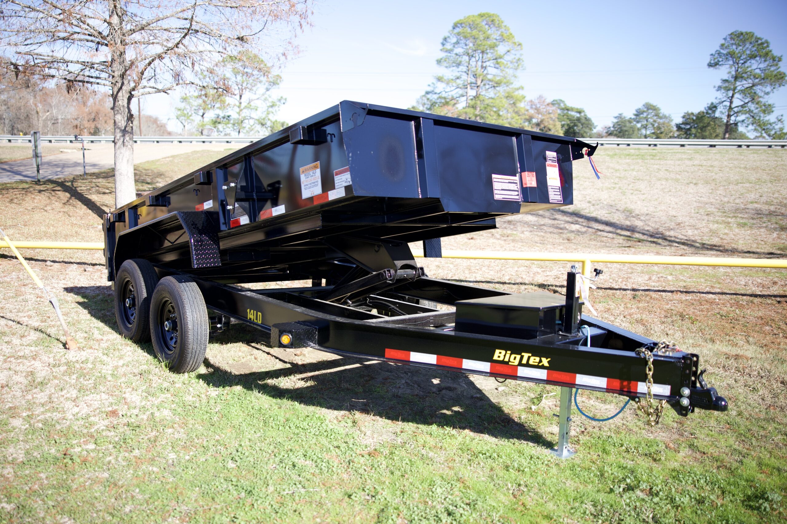 2024 14 LD14 Dump Trailer without ramps 8,990+ttl (with ramps