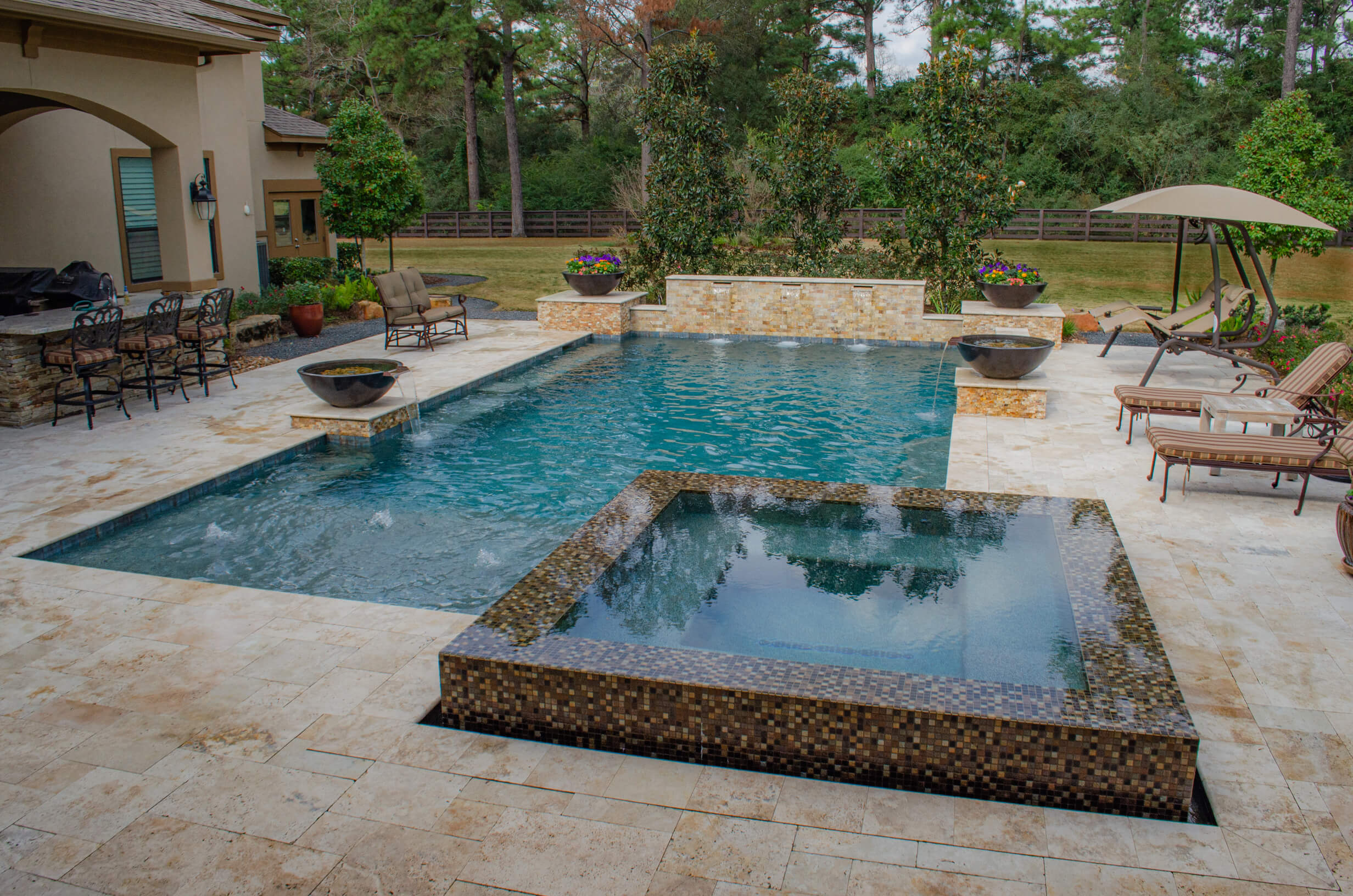 Backyard Design in Katy Houston Pool Builder