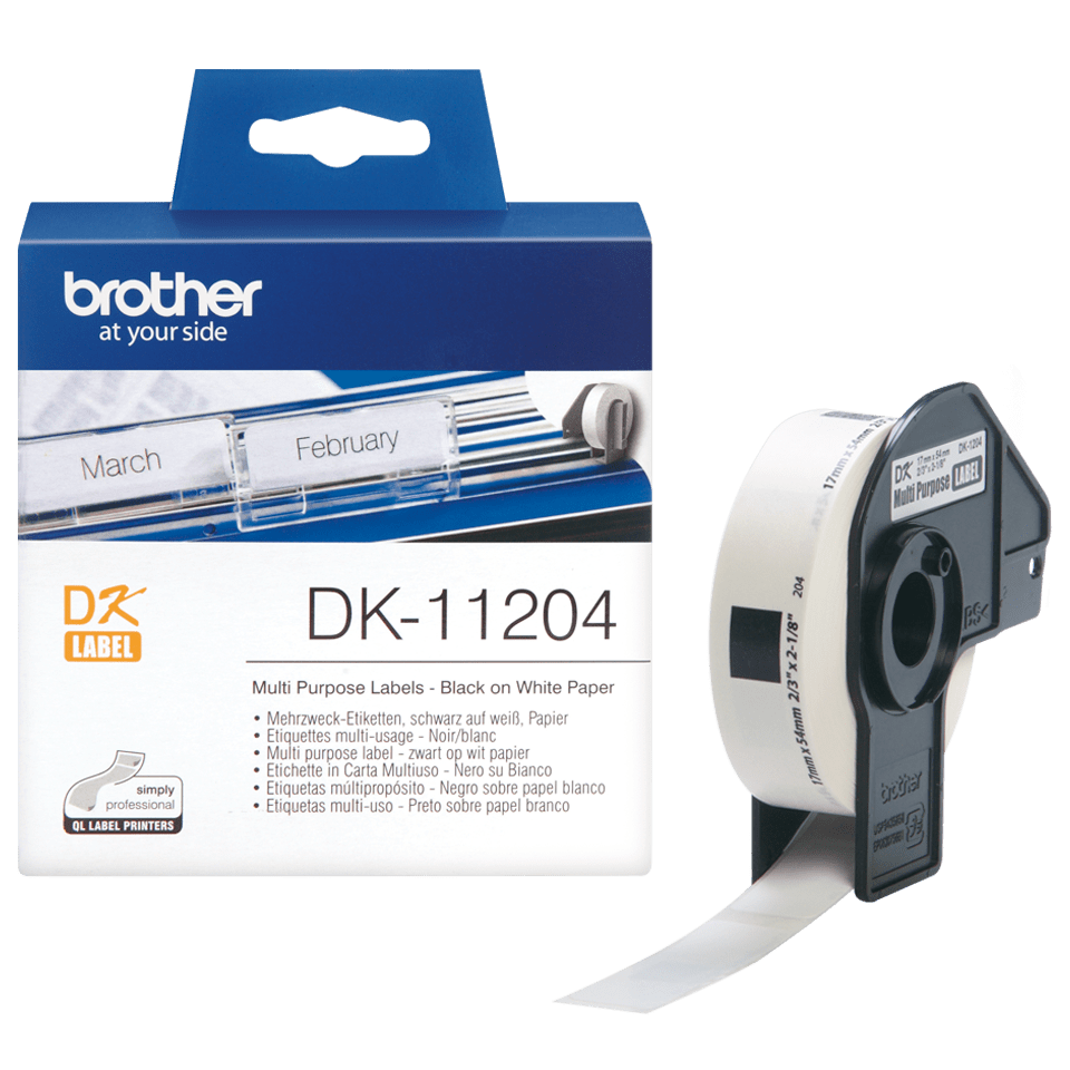 Brother DK11204 Multi Purpose Labels Cyprus PC