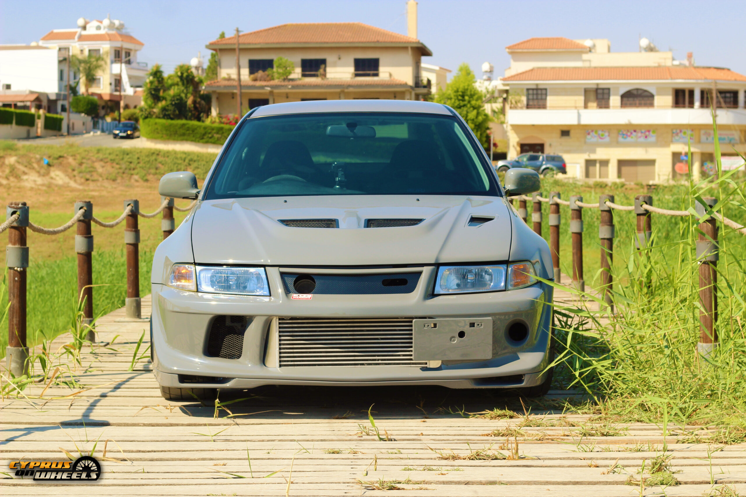 A 1000 whp Mitsubishi Lancer Evolution In Nardo Grey.