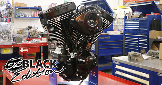 S&S Cycle Releases Black Edition Evo And Twin Cam Engines In 111”, 124